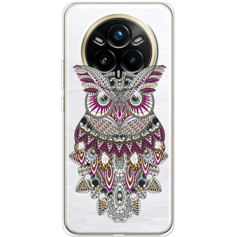 Чохол зі стразами Realme 14 Pro Plus Owl