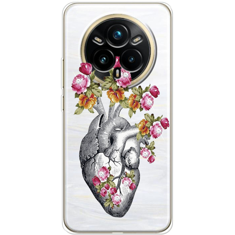 Чохол зі стразами Realme 14 Pro Plus Heart