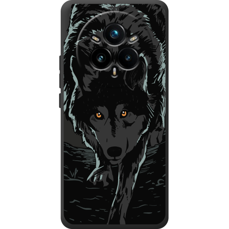 Чорний чохол BoxFace Realme 14 Pro Plus Wolf