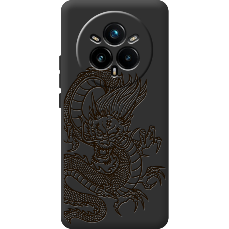 Чорний чохол BoxFace Realme 14 Pro Plus Chinese Dragon