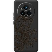 Чорний чохол BoxFace Realme 14 Pro Plus Chinese Dragon