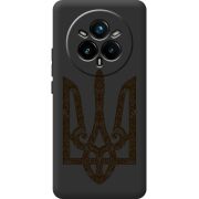 Чорний чохол BoxFace Realme 14 Pro Plus Ukrainian Trident