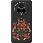 Чорний чохол BoxFace Realme 14 Pro Plus Ukrainian Ornament