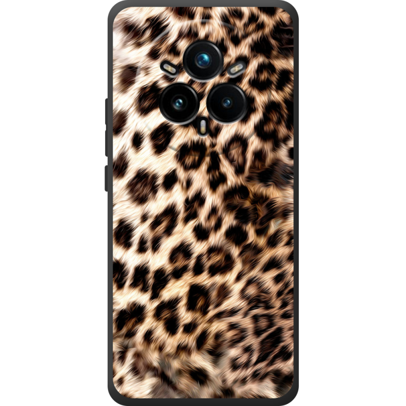 Чорний чохол BoxFace Realme 14 Pro Plus Леопардовий