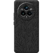Чорний чохол BoxFace Realme 14 Pro Plus Leaves