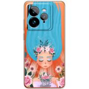 Прозорий чохол BoxFace Realme GT 7 Pro Blue Hair