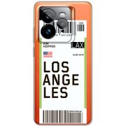Прозорий чохол BoxFace Realme GT 7 Pro Ticket Los Angeles