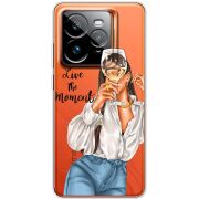 Прозорий чохол BoxFace Realme GT 7 Pro Live The Moment