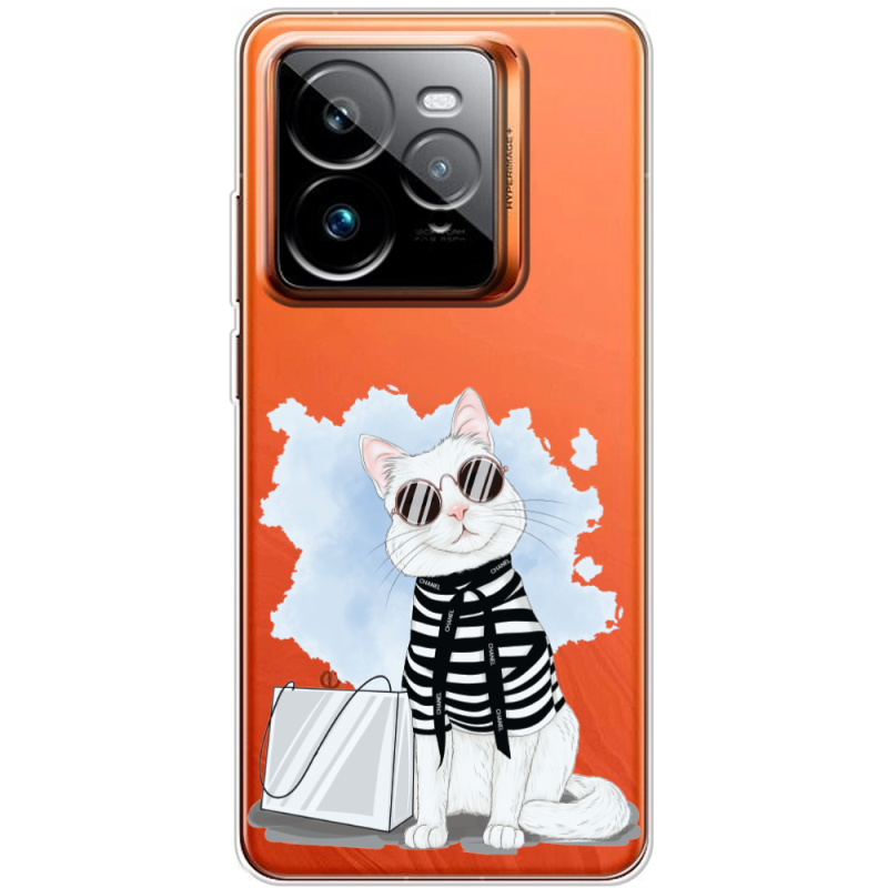Прозорий чохол BoxFace Realme GT 7 Pro Cat Style
