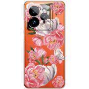 Прозорий чохол BoxFace Realme GT 7 Pro Peony Watercolor Style