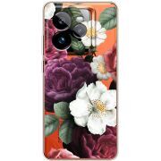 Прозорий чохол BoxFace Realme GT 7 Pro Floral Dark Dreams