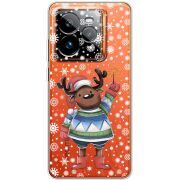 Прозорий чохол BoxFace Realme GT 7 Pro Christmas Deer with Snow
