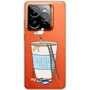 Прозорий чохол BoxFace Realme GT 7 Pro Segull in Cofee Pool