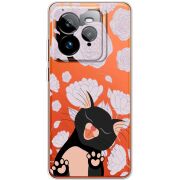 Прозорий чохол BoxFace Realme GT 7 Pro Meow