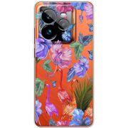 Прозорий чохол BoxFace Realme GT 7 Pro Flamingo