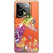 Прозорий чохол BoxFace Realme GT 7 Pro Colorful Giraffe