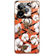 Прозорий чохол BoxFace Realme GT 7 Pro Cotton flowers