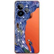 Чохол зі стразами Realme GT 7 Pro Peafowl
