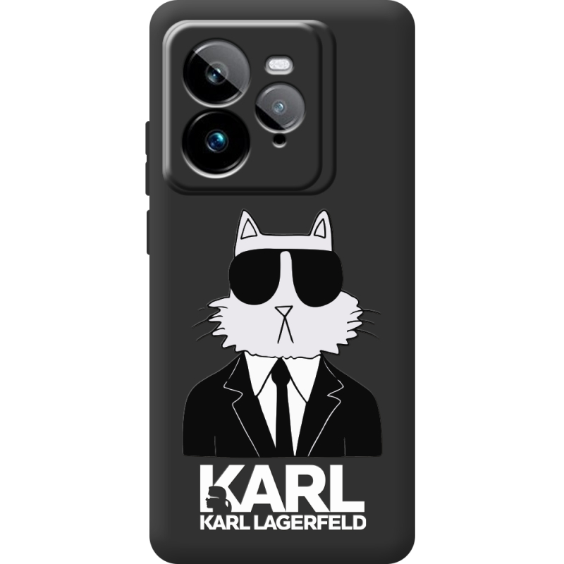 Чорний чохол BoxFace Realme GT 7 Pro Cat in Black