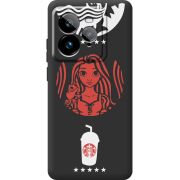 Чорний чохол BoxFace Realme GT 7 Pro RedWhite Coffee