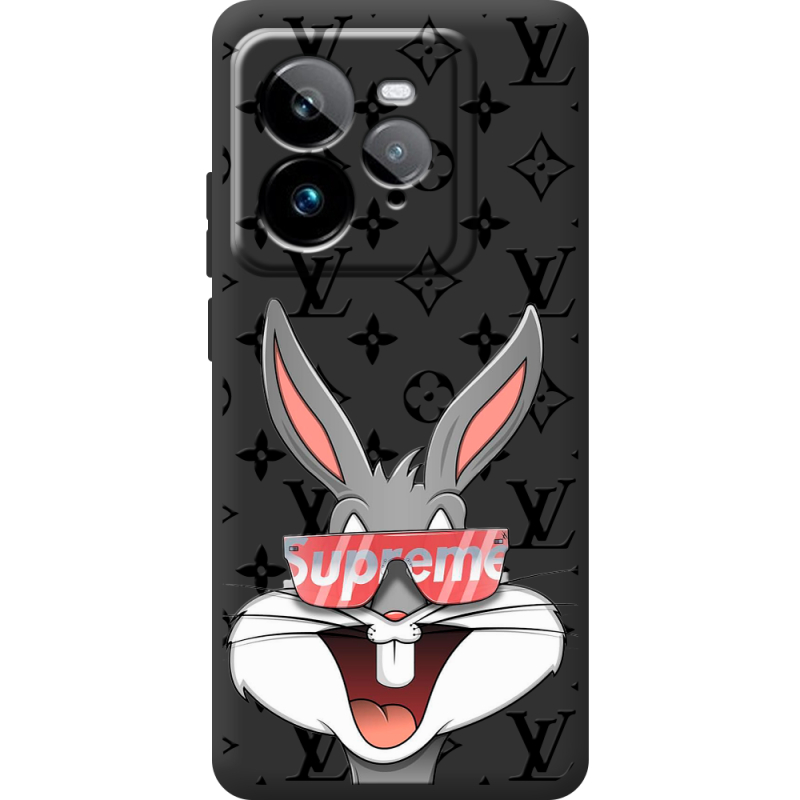 Чорний чохол BoxFace Realme GT 7 Pro looney bunny