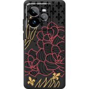 Чорний чохол BoxFace Realme GT 7 Pro FranceFlowers