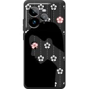 Чорний чохол BoxFace Realme GT 7 Pro Flower Hair