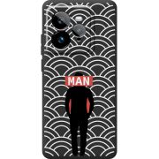 Чорний чохол BoxFace Realme GT 7 Pro Man Pattern