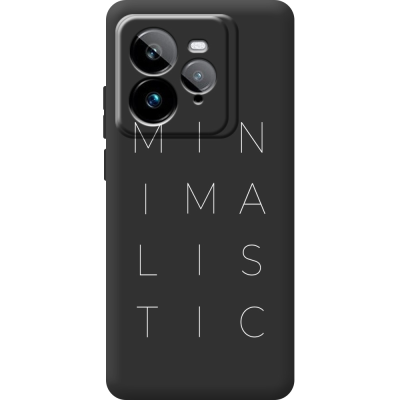 Чорний чохол BoxFace Realme GT 7 Pro Minimalistic
