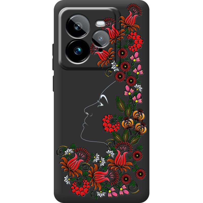 Чорний чохол BoxFace Realme GT 7 Pro 3D Ukrainian Muse