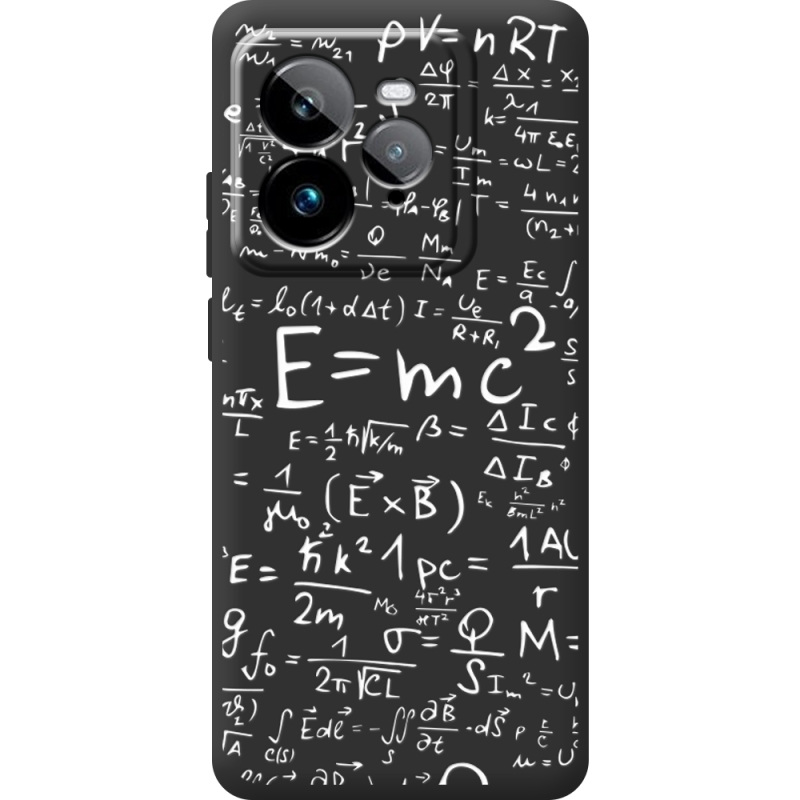 Чорний чохол BoxFace Realme GT 7 Pro E=mc2