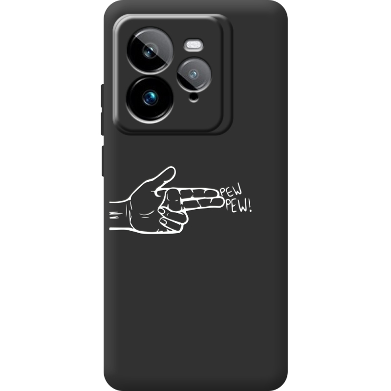 Чорний чохол BoxFace Realme GT 7 Pro Pew Pew