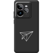 Чорний чохол BoxFace Realme GT 7 Pro Paper Plane