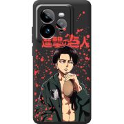 Чорний чохол BoxFace Realme GT 7 Pro Атака Титанов Леви