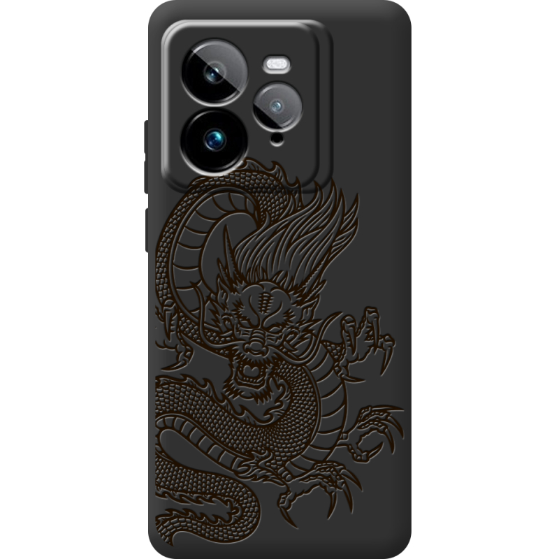 Чорний чохол BoxFace Realme GT 7 Pro Chinese Dragon