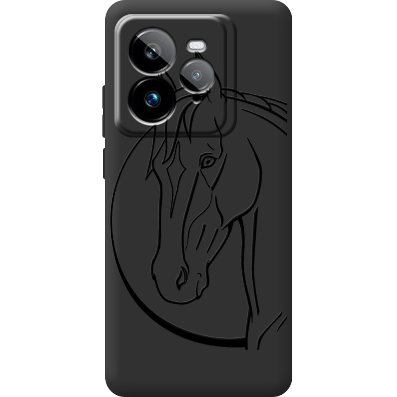 Чорний чохол BoxFace Realme GT 7 Pro Horse