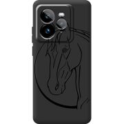 Чорний чохол BoxFace Realme GT 7 Pro Horse