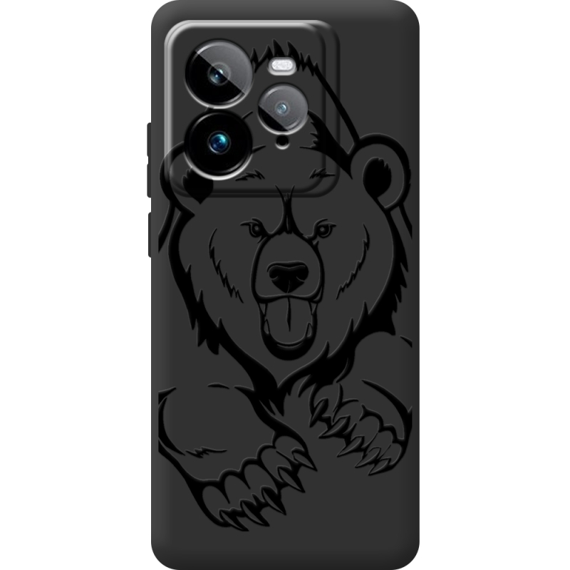 Чорний чохол BoxFace Realme GT 7 Pro Grizzly Bear