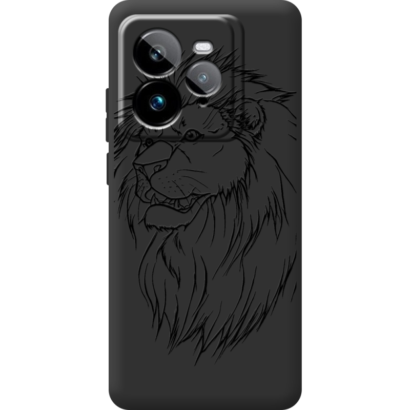 Чорний чохол BoxFace Realme GT 7 Pro Lion