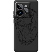 Чорний чохол BoxFace Realme GT 7 Pro Lion