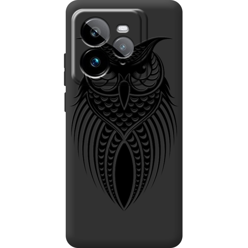 Чорний чохол BoxFace Realme GT 7 Pro Owl