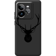 Чорний чохол BoxFace Realme GT 7 Pro Deer