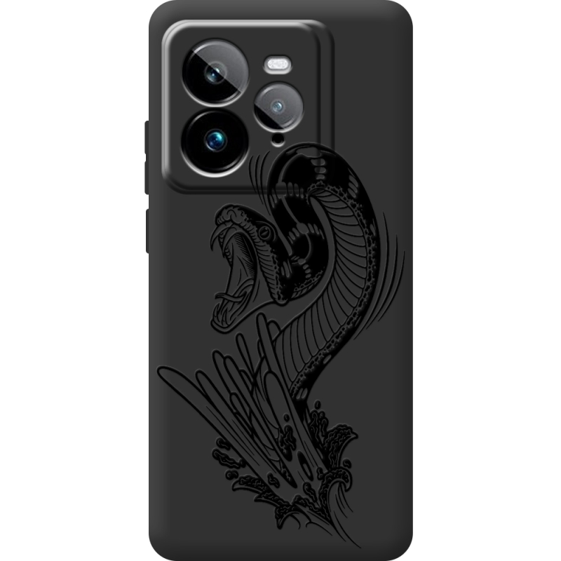 Чорний чохол BoxFace Realme GT 7 Pro Snake