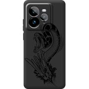 Чорний чохол BoxFace Realme GT 7 Pro Snake