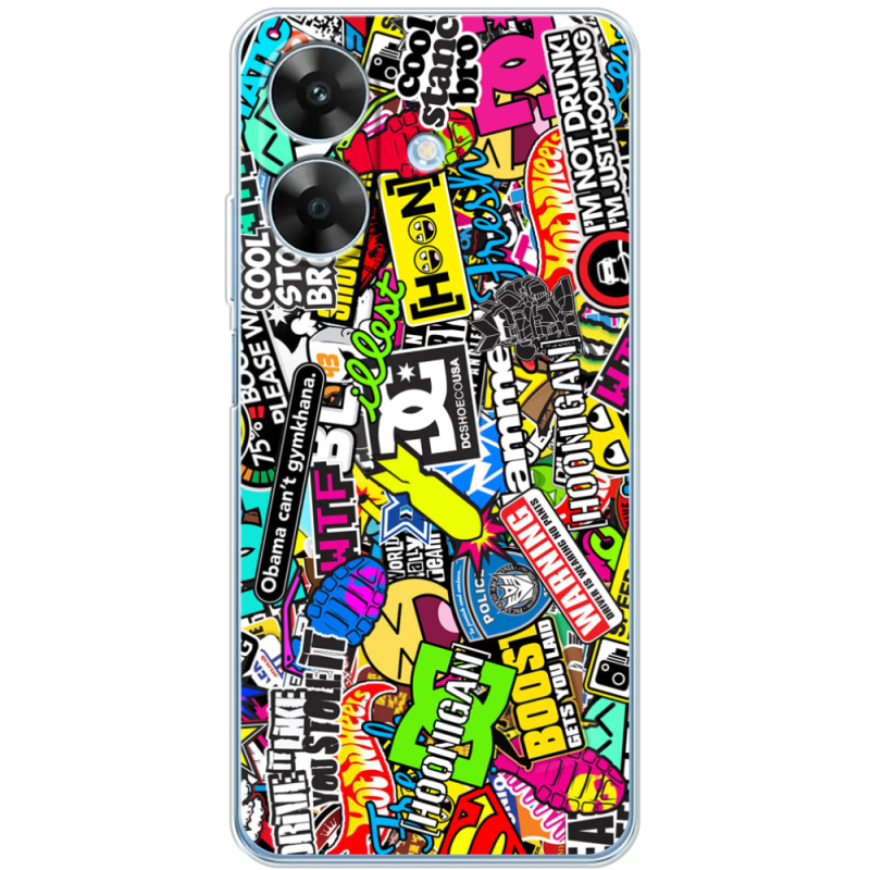 Чохол BoxFace Realme Note 60 Multicolored Inscriptions