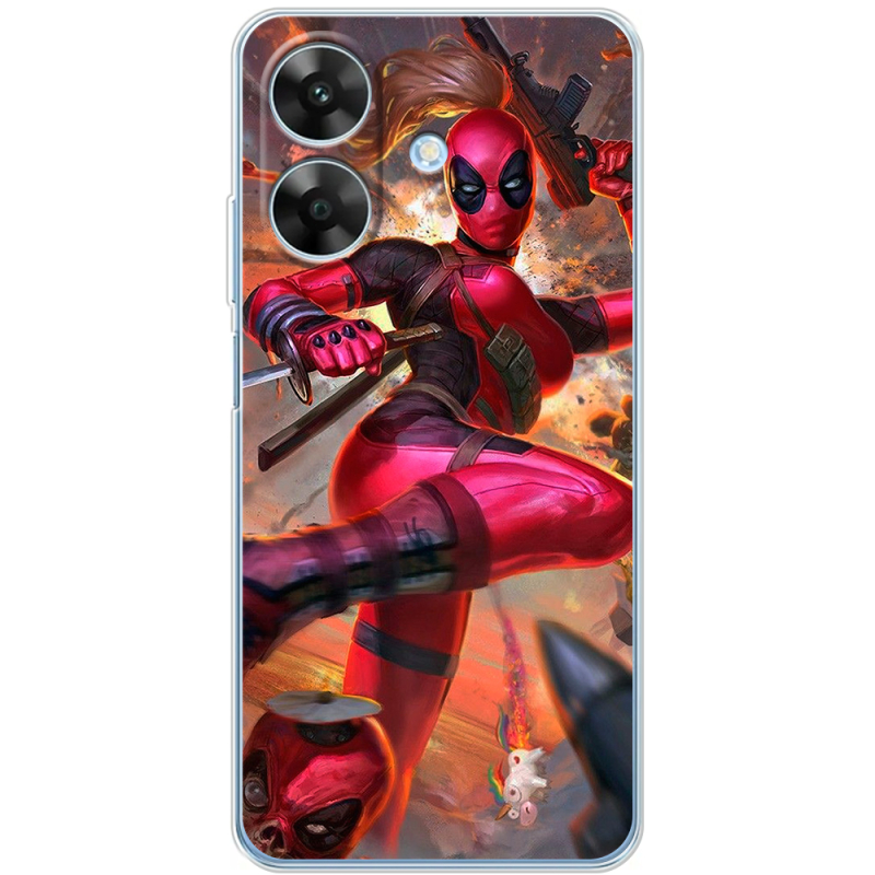 Чохол BoxFace Realme Note 60 Woman Deadpool