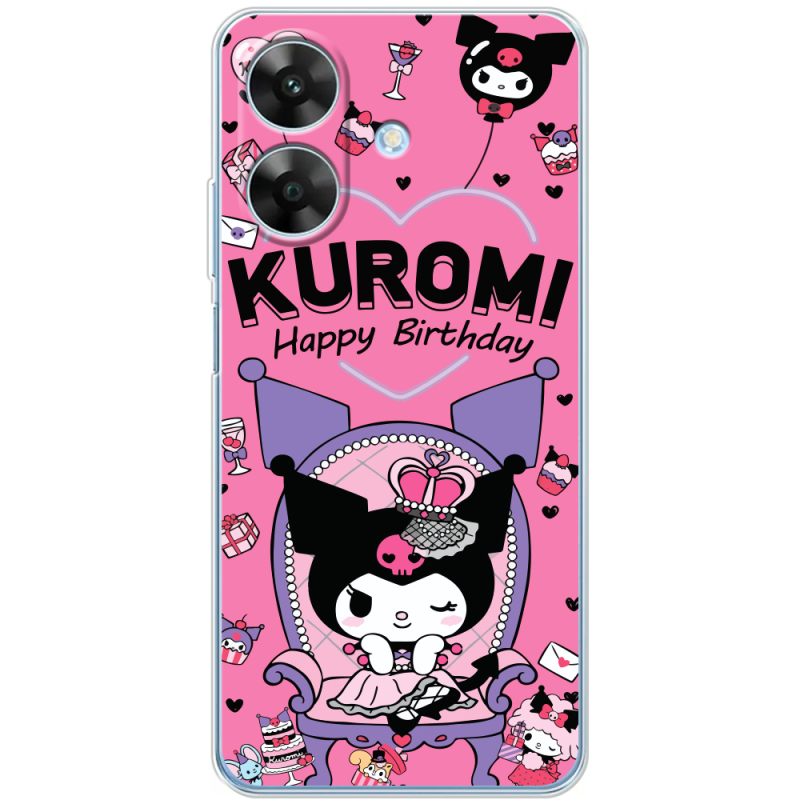Чохол BoxFace Realme Note 60 День народження Kuromi