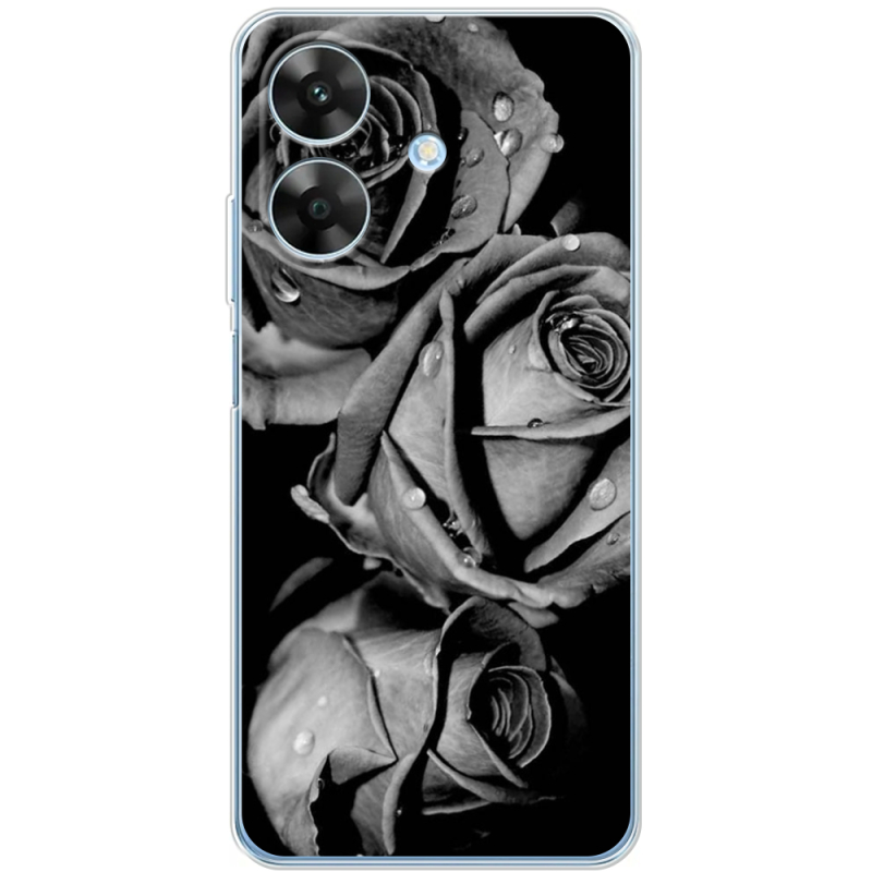 Чохол BoxFace Realme Note 60 Black and White Roses