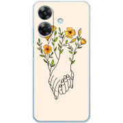 Чохол BoxFace Realme Note 60 Flower Hands