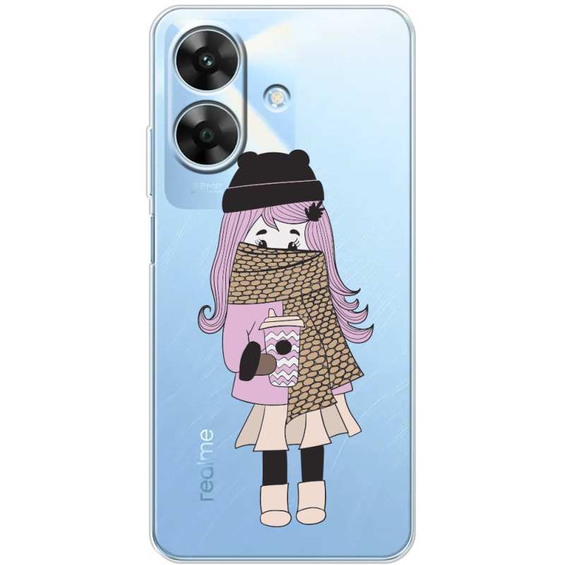 Прозорий чохол BoxFace Realme Note 60 Winter Morning Girl